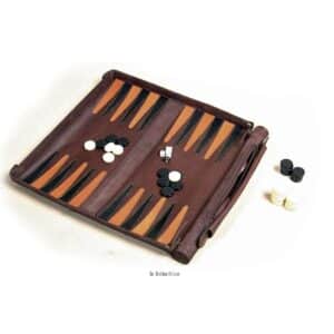 Leathersafe Packgammon - Læder rejse backgammon spil