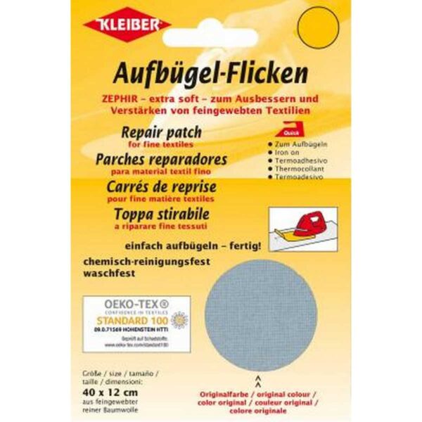 Strygelap Tekstil 40 X12 Cm 06 LYS GRÅ