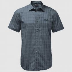 Jack Wolfskin Rays Stretch Vent Shirt Herre - STORMGRÅ