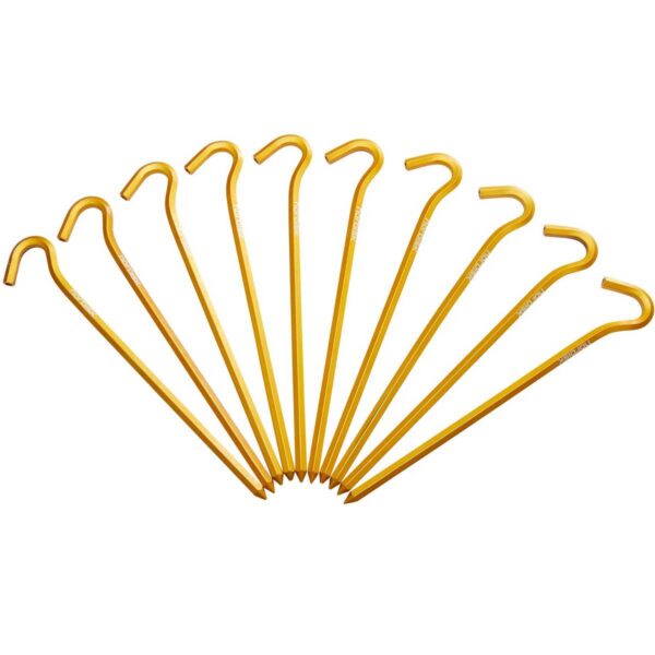 Nordisk Aluminium Skewer Pegs (10 styk) - GUL