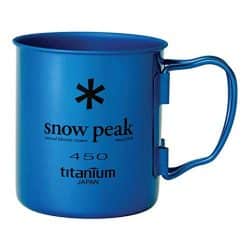 Snow Peak Ti-Single 450 Anodized Cup blue