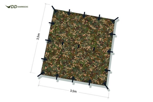 DD Hammocks Tarp 3.5 x 3.5 camo