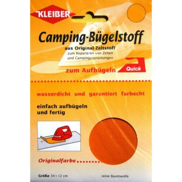 Strygelap tekstil 34 x 12 cm - orange