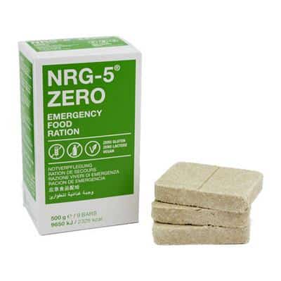 NRG-5 Zero nødration kiks - 500 gram - Laktosefri/glutenfri/vegansk - BEMÆRK LEVERINGSTID