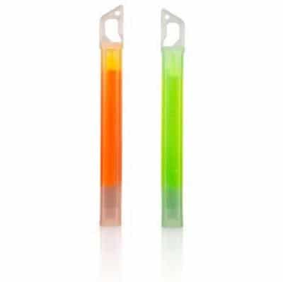 15H Glow Sticks - Knæklys (2 styks) Grøn/orange