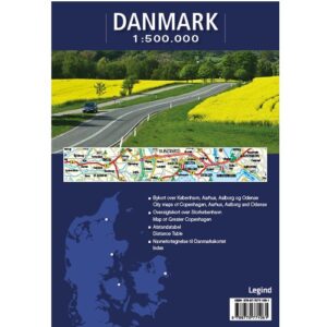 Danmarkskort 1: 500.000