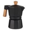 Origins Espresso Maker "Bellanapoli" Sort - 1 kop - Med Træ Håndtag