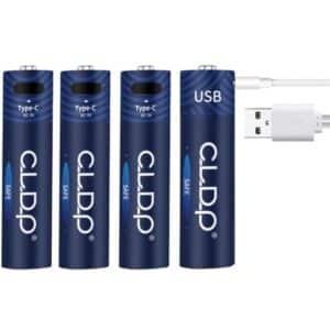 CLDP USB Genopladelige AAA-batterier 1.6V Nizn 500 MWH