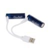 CLDP USB Genopladelige AA-batterier 1.5V 1.6V Nizn 1800 MWH