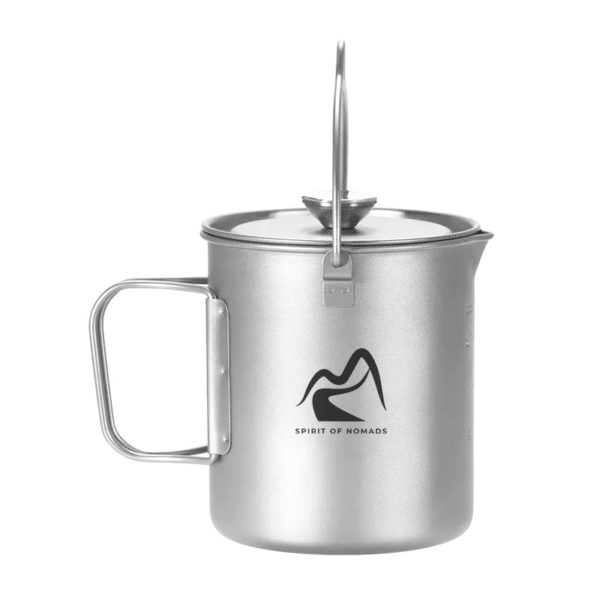 Spirit Of Nomads - Titanium kop 750 ml med Coffee Press