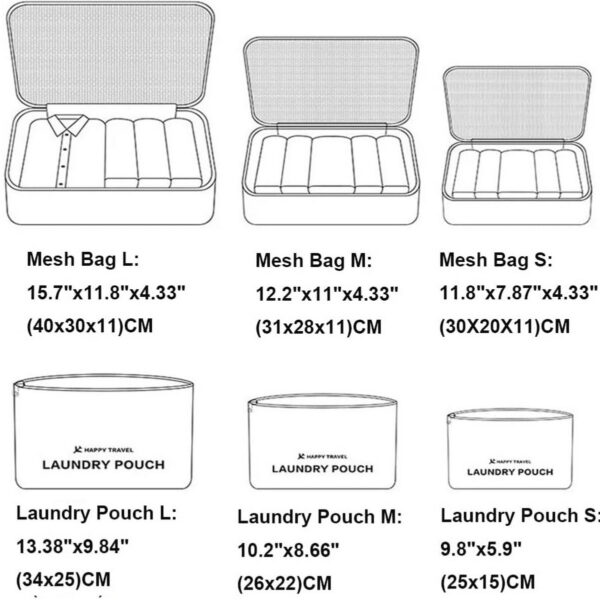 Travel Suitcase Packing Cubes