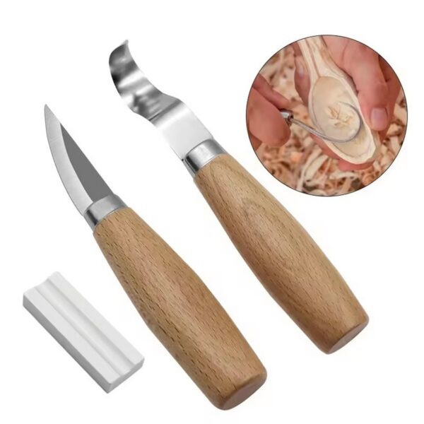 Wood Carving set - Kniv og hulningskniv