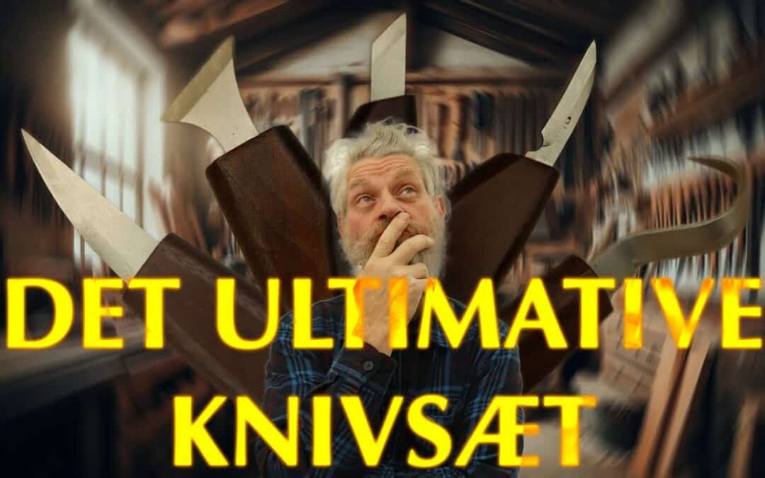 Træskæresæt med 5 knive – 10 dele