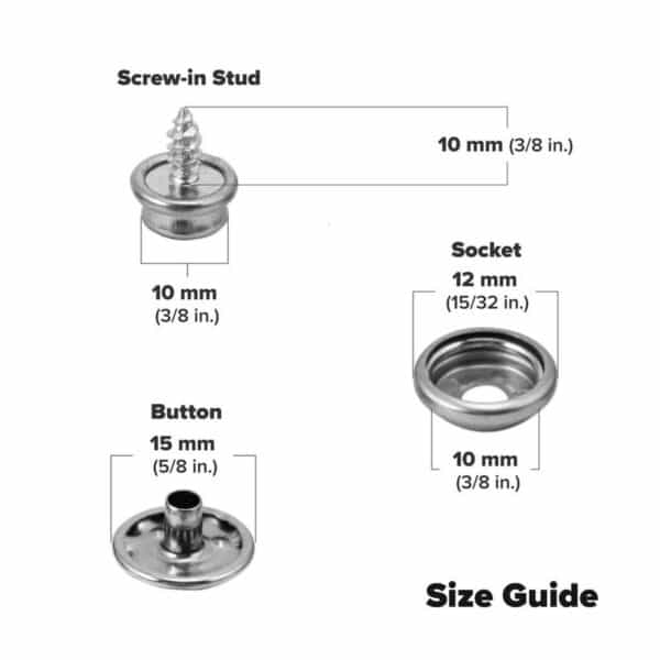 Coghlans Snap fastener kit - Trykknapper