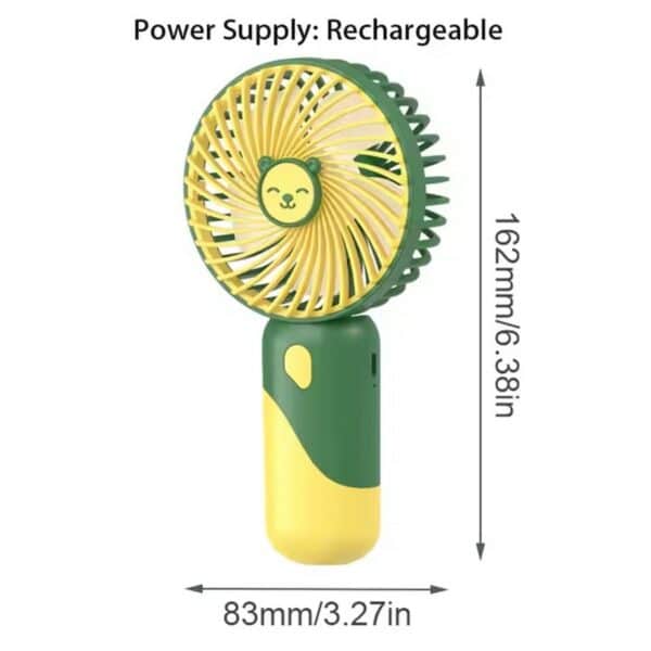 Smiley Face genopladelig Håndholdt ventilator