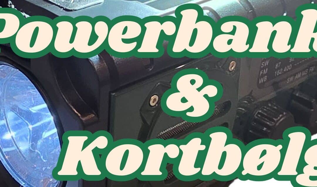 Nødradio med 20.000 mah og kortbølge radio