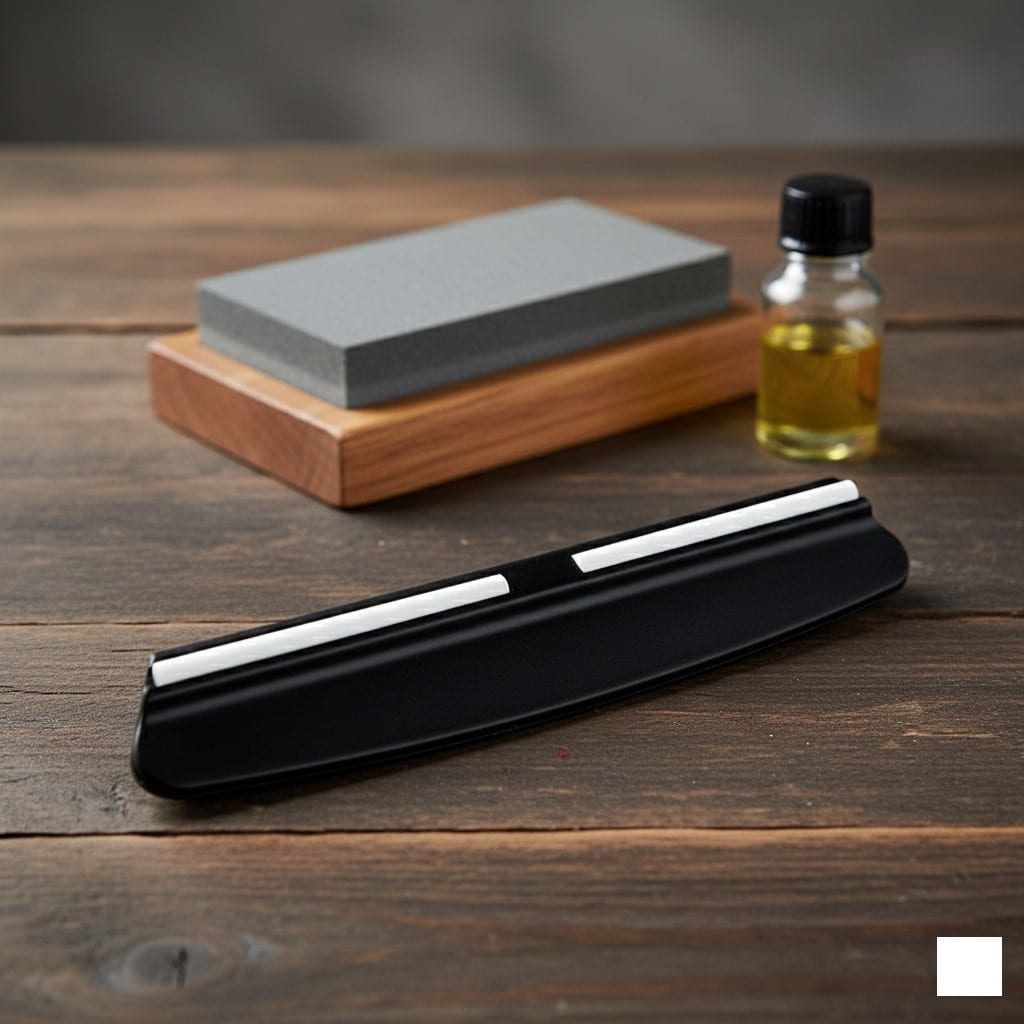 Slibeanlæg til kniv