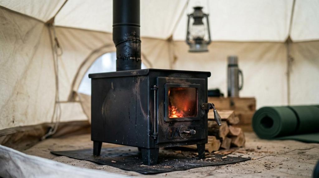 Spejdergear.dk telt med brændeovn til basecamp og vintertur