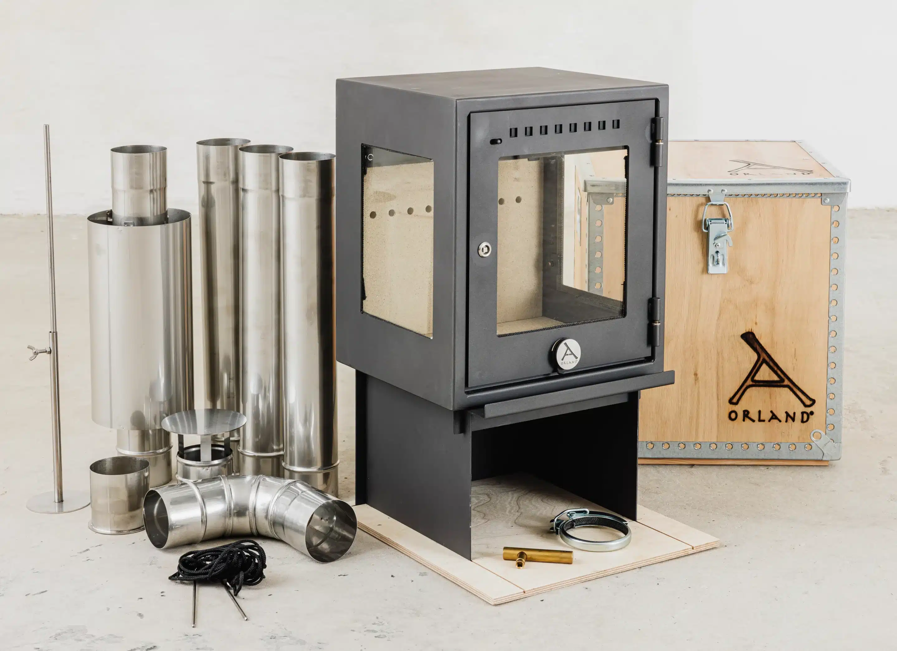 Orland Stove With Standard Flue Kit